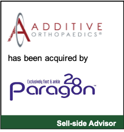 Additive Orthopaedics Acquired by Paragon 28